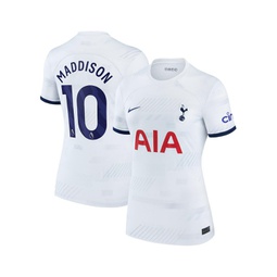 Womens James Maddison White Tottenham Hotspur 2023/24 Home Stadium Replica Player Jersey