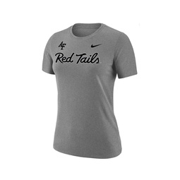 Womens Heather Gray Air Force Falcons Red Tails T-shirt