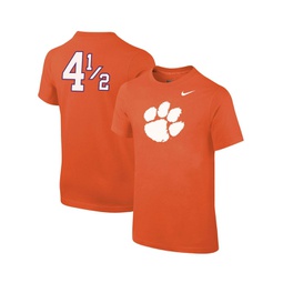 Big Boys Orange Clemson Tigers Disney+ 4A½ Player T-shirt
