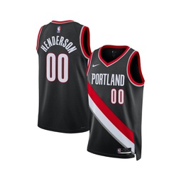 Mens and Womens Scoot Henderson Black Portland Trail Blazers 2023 NBA Draft Swingman Jersey - Icon Edition