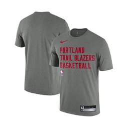 Mens Heather Gray Portland Trail Blazers 2023 Sideline Legend Performance Practice T-shirt