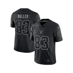 Mens Darren Waller Black Las Vegas Raiders Reflective Limited Jersey
