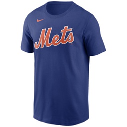 Mens Royal New York Mets Team Wordmark T-shirt