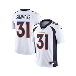 Mens Justin Simmons White Denver Broncos Vapor Untouchable Limited Jersey