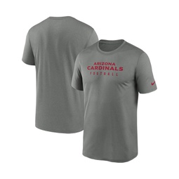 Mens Heather Gray Arizona Cardinals Sideline Legend Performance T-shirt