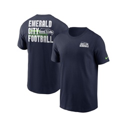 Mens College Navy Seattle Seahawks Blitz Essential T-shirt