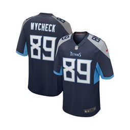 Mens Frank Wycheck Navy Tennessee Titans Game Retired Player Jersey
