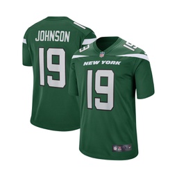 Mens Keyshawn Johnson Gotham Green New York Jets Game Retired Player Jersey