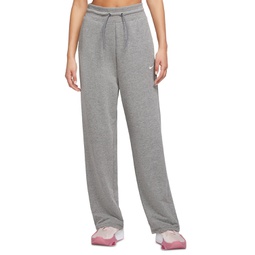 Womens Dri-FIT One French Terry High-Waisted Open-Hem Sweatpants