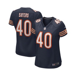Womens Gale Sayers Navy Chicago Bears Game Retired Player Jersey