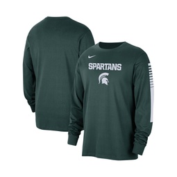 Mens Green Michigan State Spartans Slam Dunk Long Sleeve T-shirt