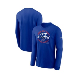 Mens Royal Buffalo Bills 2023 AFC East Division Champions Locker Room Trophy Collection Long Sleeve T-shirt