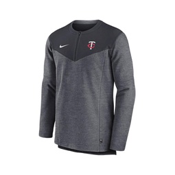 Mens Minnesota Twins Navy Authentic Collection Game Time Performance Half-Zip Top