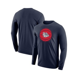 Mens Navy Gonzaga Bulldogs Basketball Long Sleeve T-shirt