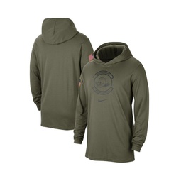 Mens Olive Oregon Ducks Military-Inspired Pack Long Sleeve Hoodie T-shirt