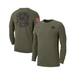 Mens Olive Iowa Hawkeyes Military-Inspired Pack Long Sleeve T-shirt