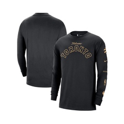 Mens Black Toronto Raptors 2023/24 City Edition Max90 Expressive Long Sleeve T-shirt