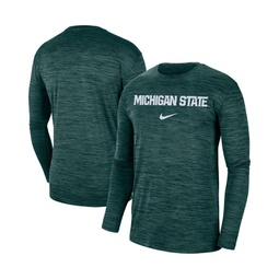 Mens Green Michigan State Spartans Team Velocity Performance Long Sleeve T-shirt