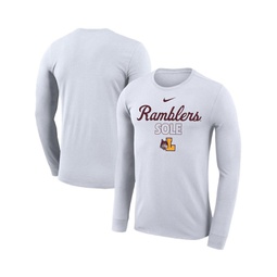 Mens and Womens White Loyola Chicago Ramblers 2023 On Court Bench Long Sleeve T-shirt