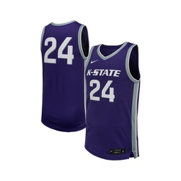Mens # Purple Kansas State Wildcats Replica Basketball Jersey