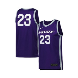 Mens #23 Purple Kansas State Wildcats Replica Basketball Jersey