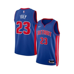 Mens and Womens Jaden Ivey Blue Detroit Pistons 2022 NBA Draft First Round Pick Swingman Jersey - Icon Edition