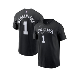 Mens Victor Wembanyama Black San Antonio Spurs 2023 NBA Draft First Round Pick Name and Number T-shirt
