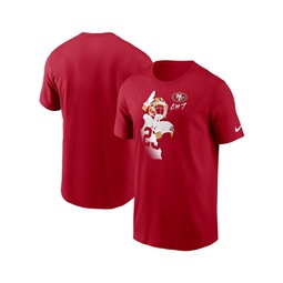 Mens Christian McCaffrey Scarlet San Francisco 49ers Player Graphic T-shirt