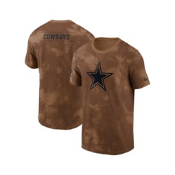 Mens Brown Dallas Cowboys 2023 Salute To Service Sideline T-shirt