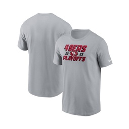 Mens Gray San Francisco 49ers 2023 NFL Playoffs Iconic T-shirt