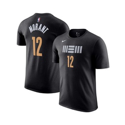 Mens Ja Morant Black Memphis Grizzlies 2023/24 City Edition Name and Number T-shirt