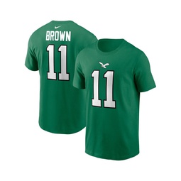 Mens A.J. Brown Kelly Green Philadelphia Eagles Alternate Player Name Number T-shirt