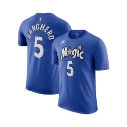 Mens Paolo Banchero Blue Orlando Magic 2023/24 Classic Edition Name and Number T-shirt
