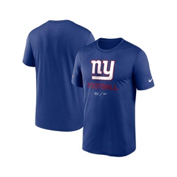 Mens Royal New York Giants Infographic Performance T-shirt