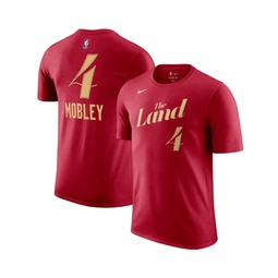 Mens Evan Mobley Wine Cleveland Cavaliers 2023/24 City Edition Name and Number T-shirt