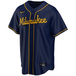 Mens Milwaukee Brewers Official Blank Replica Jersey