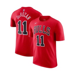 Mens DeMar DeRozan Red Chicago Bulls Icon 2022/23 Name and Number T-shirt