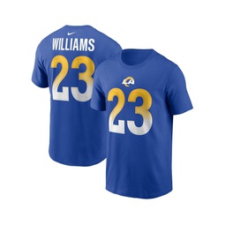Mens Kyren Williams Royal Los Angeles Rams Player Name and Number T-shirt
