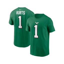 Mens Jalen Hurts Kelly Green Philadelphia Eagles Alternate Player Name Number T-shirt