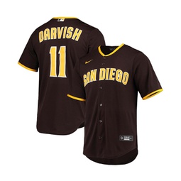 Mens Yu Darvish Brown San Diego Padres Alternate Replica Player Jersey