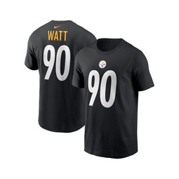 Mens T.J. Watt Black Pittsburgh Steelers Player Name and Number T-shirt
