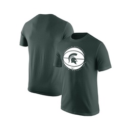 Mens Green Michigan State Spartans Basketball Logo T-shirt