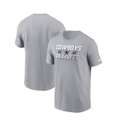 Mens Gray Dallas Cowboys 2023 NFL Playoffs Iconic T-shirt
