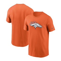 Mens Orange Denver Broncos Primary Logo T-shirt