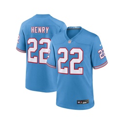 Mens Derrick Henry Light Blue Tennessee Titans Oilers Throwback Alternate Game Player Jersey
