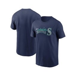 Mens Navy Seattle Mariners Local Team Skyline T-shirt