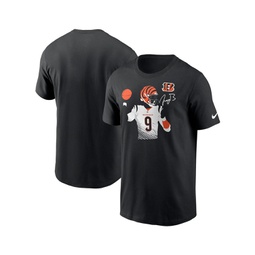 Mens Joe Burrow Black Cincinnati Bengals Player Graphic T-shirt