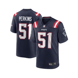 Mens Ronnie Perkins Navy New England Patriots Game Jersey