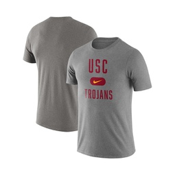 Mens Heathered Gray USC Trojans Team Arch T-shirt