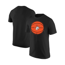 Mens Black Oklahoma State Cowboys Basketball Logo T-shirt